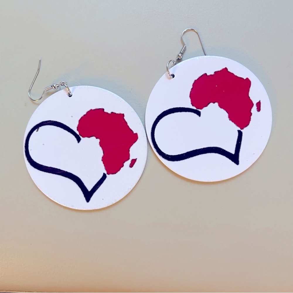 Safari Handmade Wooden Earrings